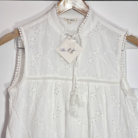 Be Boho White Sleeveless Maxi Dress Medium - Picture 2 of 5